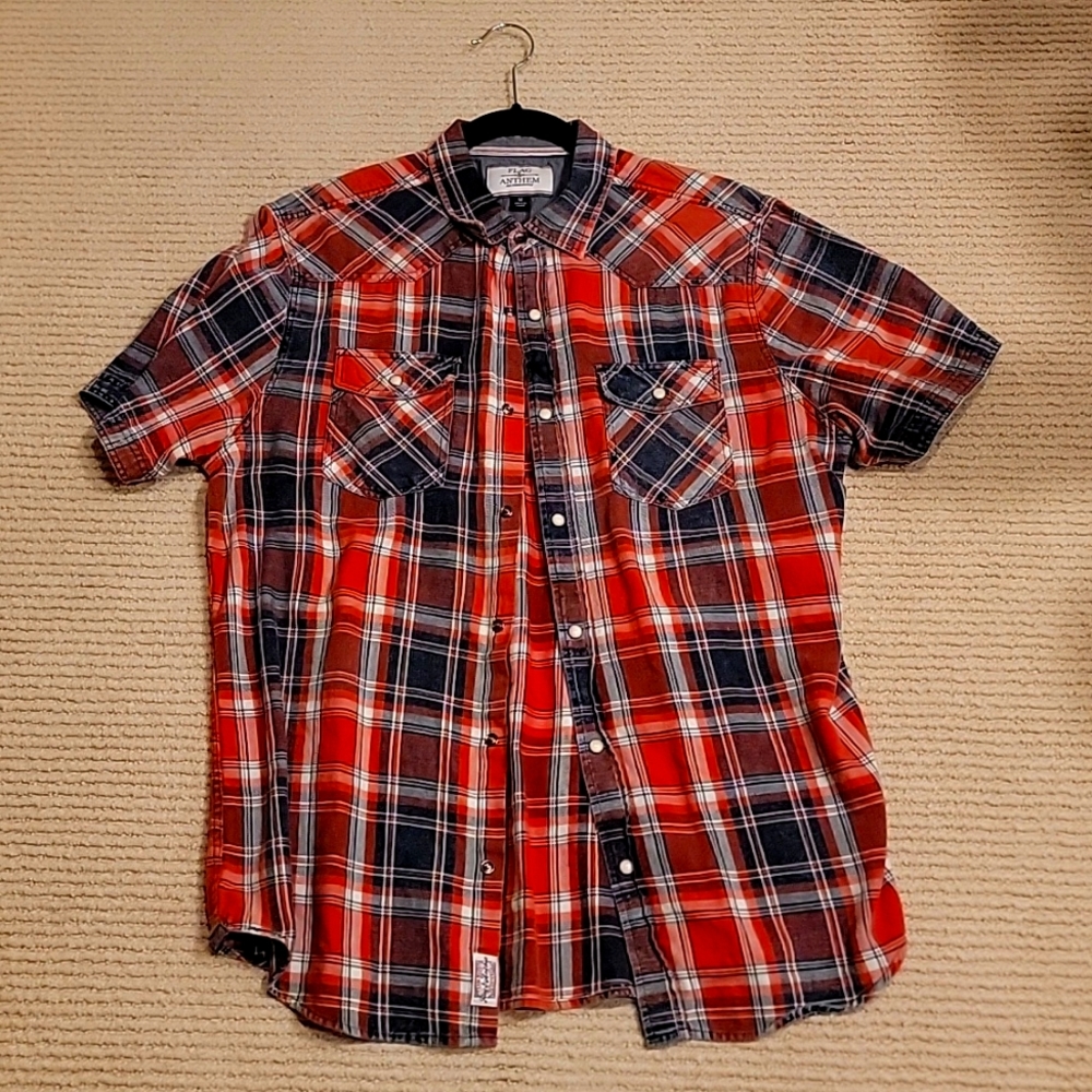 Mens Plaid Dress shirt